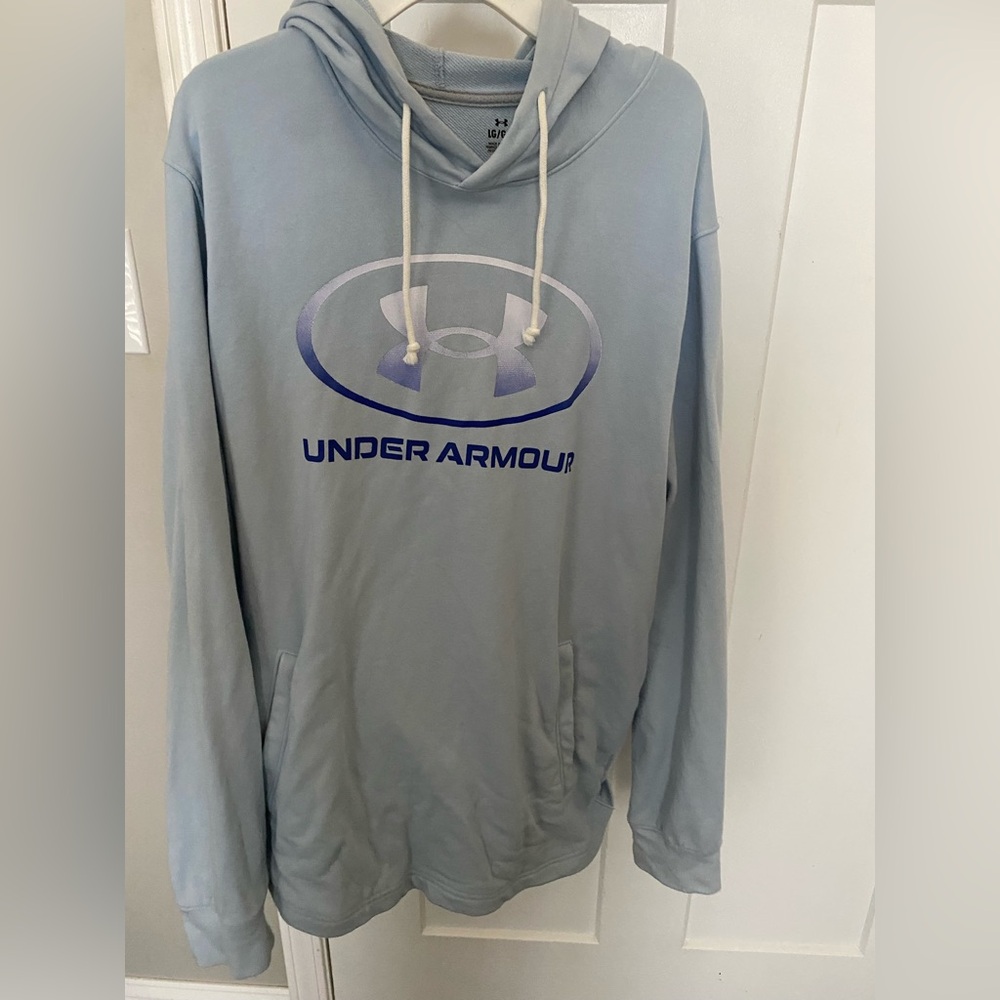 Men’s Light Blue Under Armour Hoodie Large